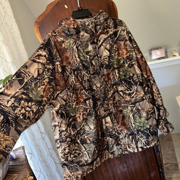 Cabelas Jacket Men's XL Tall Advantage Wetlands Camo Dry-Plus Outdoor Hunting - Picture 8 of 10